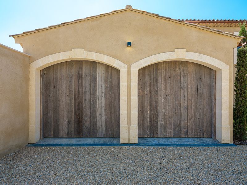 porte de garage sectionnelle bois